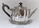 English Silver teapot with tray. Sterling (925). London 1812. Height 15 cm.