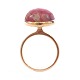 A. Dragsted, 
Denmark, 14kt 
gold ring with 
rhodocrosite. 
...