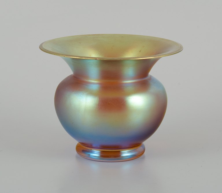 WMF, Germany. Vase in iridescent Myra art glass.
1930s.
