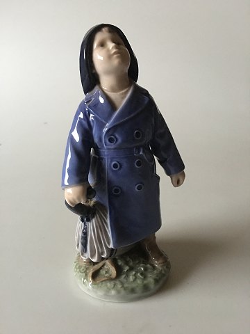 Royal Copenhagen Figurine Boy with Umbrella No 3556