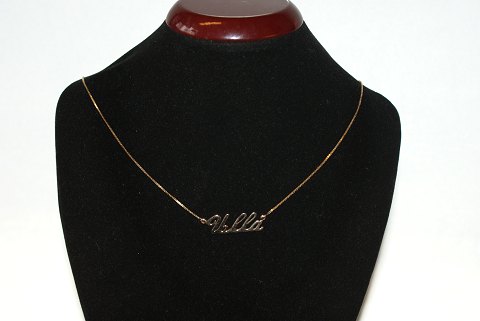 Necklace with pendant "ULLA" Gold 14 Carat
