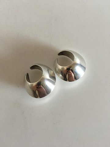 Georg Jensen earings made of sterling silver, designed by Nanna Ditzel No 126B