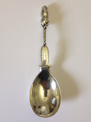 Georg Jensen Silver Ornamental Spoon with Owl from 1925 No 39