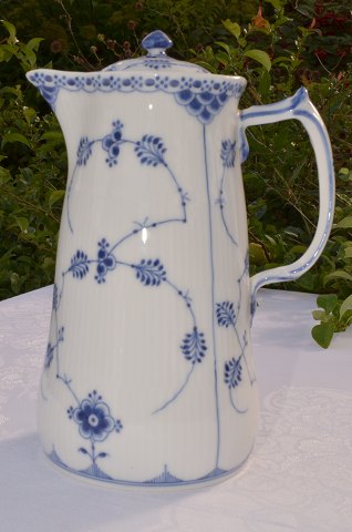 Royal Copenhagen  Blue fluted half lace  Chocolate jug 510