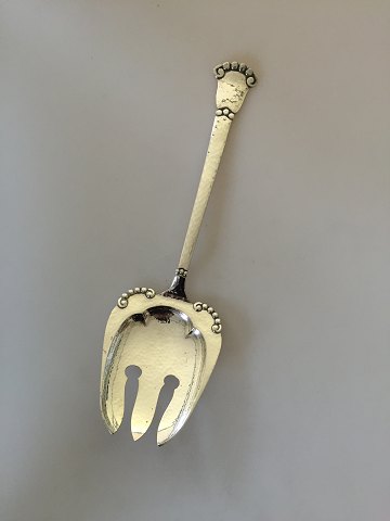 Kugle Silver Serving Spoon / Fork s. Chr. Fogh
