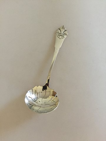 French Lilly Silver Serving Spoon for pickled items