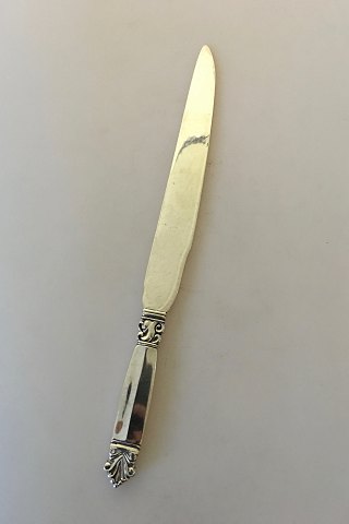 Georg Jensen Sterling Silver Acanthus Rare All Silver Cake Knife