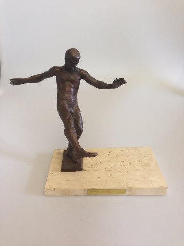 Royal Copenhagen Bronze statuette Sterett-Gittings Kelsey Soccer Player from 
1976
