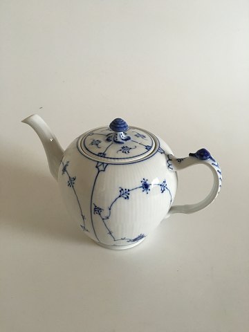 Royal Copenhagen Blue Fluted Plain Tea Pot