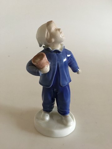 Bing & Grondahl Figurine of Boy with pot "Who is calling?" No 2251