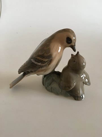 Bing & Grondahl Figurine with Sparrow and Young No 1869