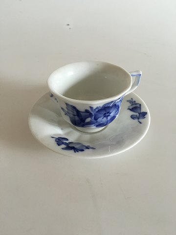 Royal Copenhagen Blue Flower Angular Espresso Cup and Saucer No 8562