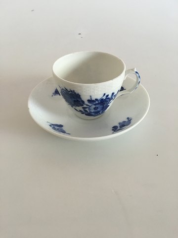 Royal Copenhagen Blue Flower Braided Coffee Cup and Saucer No 8040
