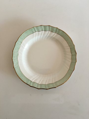 Royal Copenhagen Green Curved Dessert Plate No 1624