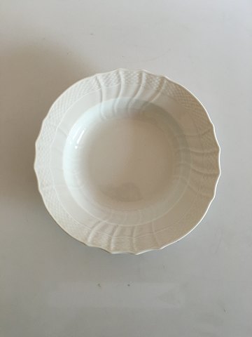 Royal Copenhagen Josephine White Curved Deep Plate