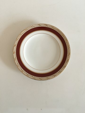 Bing & Grondahl Wagner Cake Plate No 28A. Wine Red and Golden Border