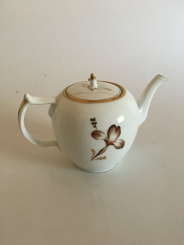 Royal Copenhagen Brown Iris Tea Pot No 9103