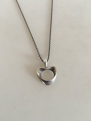 Georg Jensen Sterling Silver Necklace med Little Heart Pendant