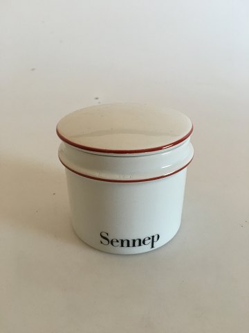 Bing & Grøndahl Sennep (Mustard) Jar from the Apothecary Collection No 551