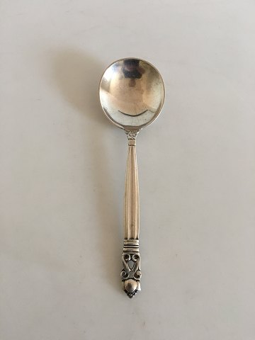 Georg Jensen Sterling Silver Acorn Bouillon Spoon No 053