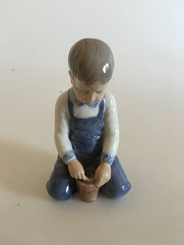 Bing & Grondahl Figurine No 2127 of Boy with Bucket