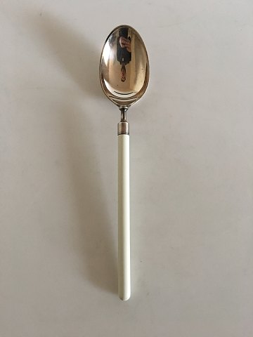 Hans Hansen Amalie Silver Dinner Spoon with White Handle