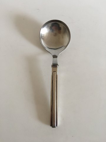 Hans Hansen Arvesølv No 18 Sterling Silver and Steel Serving Spoon