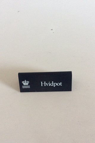 Royal Copenhagen Dealer Advertising Sign in Plastic "Hvidpot"
