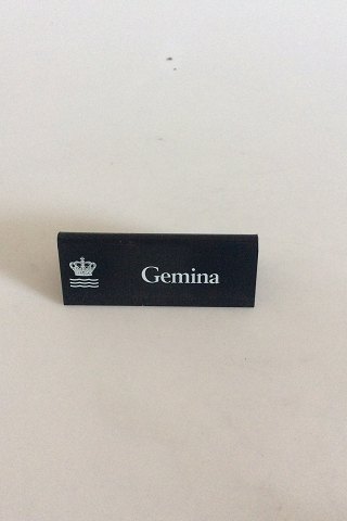 Royal Copenhagen Dealer Advertising Sign in Plastic "Gemina"
