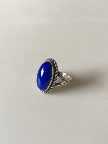 Georg Jensen Sterling Silver Ring No 17 with Lapis Lazuli