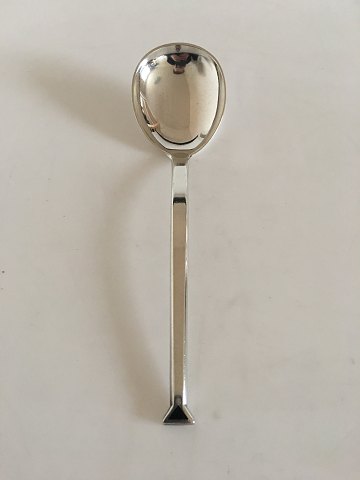 Hans Hansen Sterling Silver Serving Spoon Ornamented with Onyx
Karl Gustav Hansen