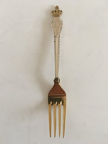 Anton Michelsen Commemorative Fork In Gilded Sterling Silver from 1903.
