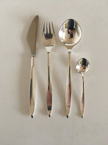 COHR Sterling Silver Mimosa Flatware Set for 6 People. 24 Pieces