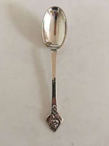 Evald Nielsen No. 2 Dessert Spoon in Silver, Round Shape