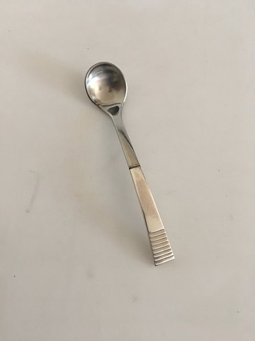 Georg Jensen "Relief" Mustard Spoon No 106 in Sterling Silver and Stainless 
Steel