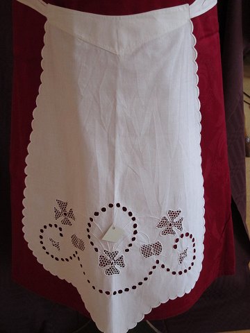 Apron, an old Danish apron
With embroidery made by hand