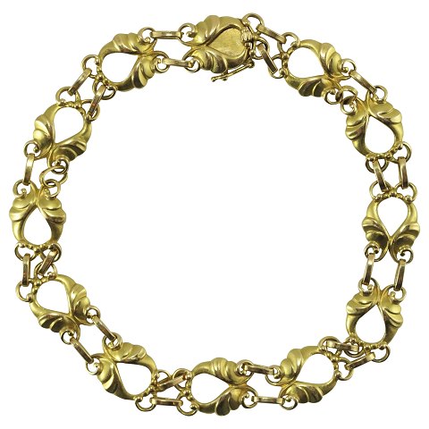 Georg Jensen; Bracelet of 18k gold