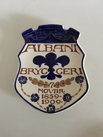 Aluminia Earthenware Albani Bryggeri 1859-1909 Plate