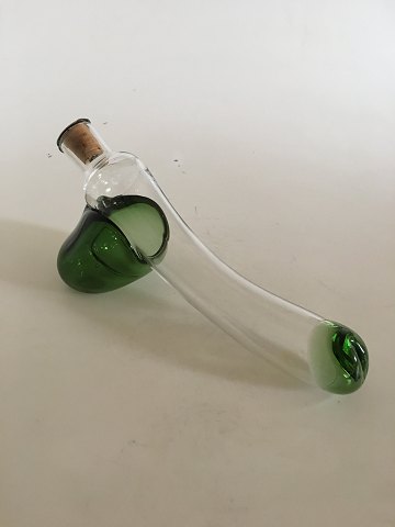 "Fallos" Decanter with Green Deco designed by Kurt Jensen for Holmegaard