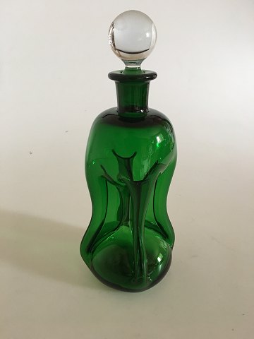 Holmegaard / Kastrup Glassworks Kluk Kluk Decanter in Bottle Green Color