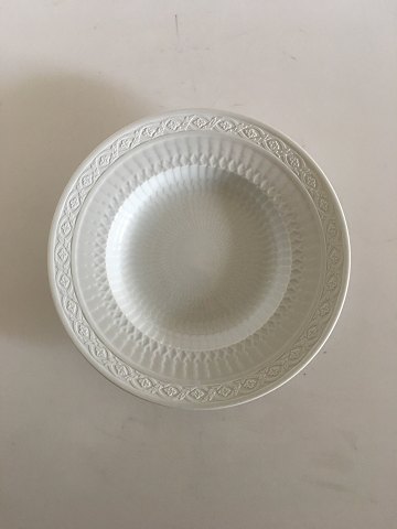 Royal Copenhagen White Fan Deep Plate No. 11515