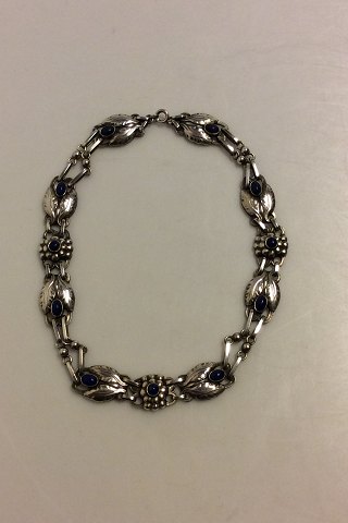 Georg Jensen Silver Necklace with Lapis Lazuli from the 1930