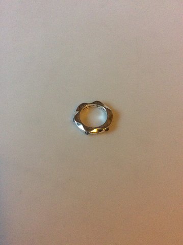 Georg Jensen Sterling Silver Mirror Ring No  261 with grey Moonstone