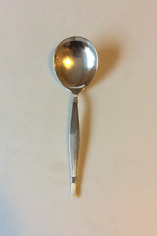Gitte silver plate Serving Spoon O.V. Mogensen