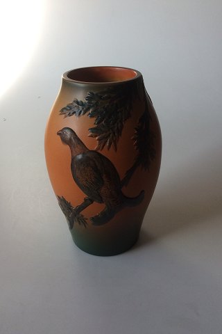 P. Ipsen Vase with Black Grouse No 450 XL