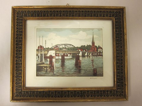 An old print - colouring in an old frame
Print with the Motif of Sønderborg, Denmark
"S. Frank"
27cm x 23cm
