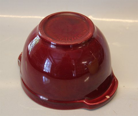 Kronjyden Randers Retro Bowl # 53-1 Bordeaux - oxblood bowl 7.5 x 14 cm, small