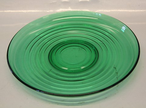 Broksoe, Holmegaard glass 1938-1941, design Jacob E Bang
Green dish 29 cm