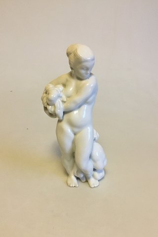 Bing & Grondahl Blanc de Chine Figurine of Woman standing No 4031