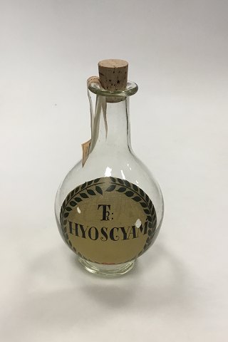 Holmegaard  Pharmacy Jar with  the text TR KYOSCYAM from 1984